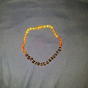Amber teething necklace